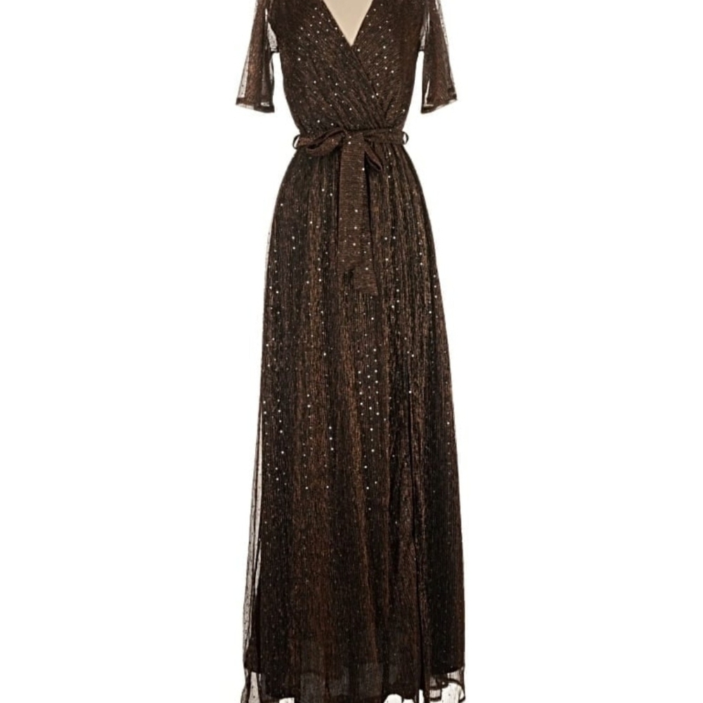 NWT!! XXL Baltic Born Grace Sparkle Gown in Bronze (discontinued color)!